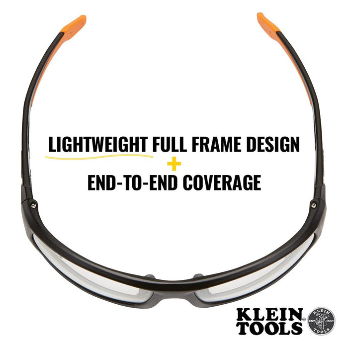 Klein Tools 60537 Professional Safety Glasses, Full-Frame, Indoor/Outdoor Lens