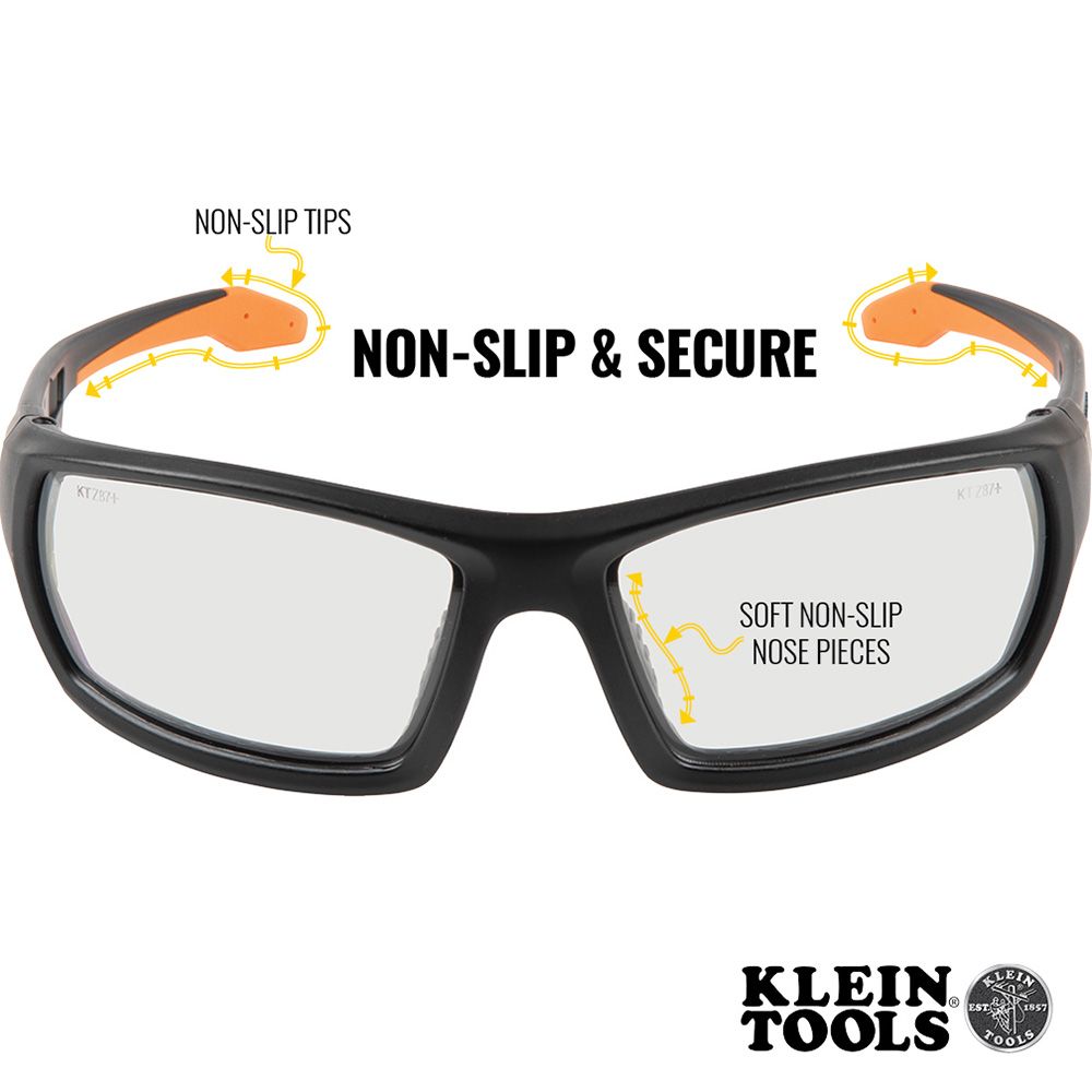 Klein Tools 60537 Professional Safety Glasses, Full-Frame, Indoor/Outdoor Lens - Edmondson Supply