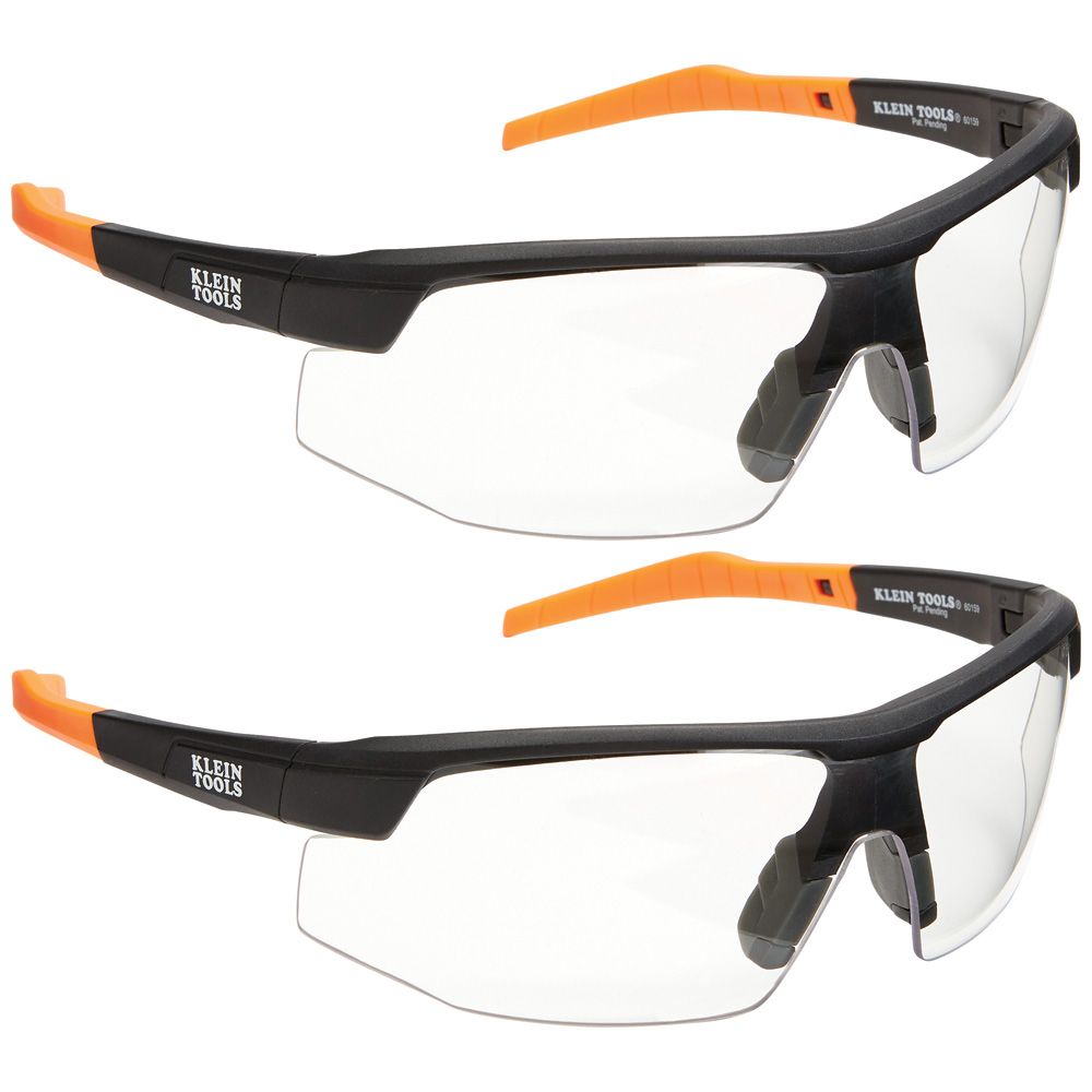 Klein Tools 60171 Standard Safety Glasses, Clear Lens, 2-Pack - Edmondson Supply