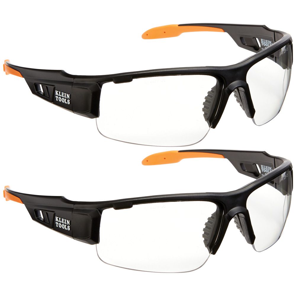 Klein Tools 60172 PRO Safety Glasses, Wide Lens, 2-Pack - Edmondson Supply