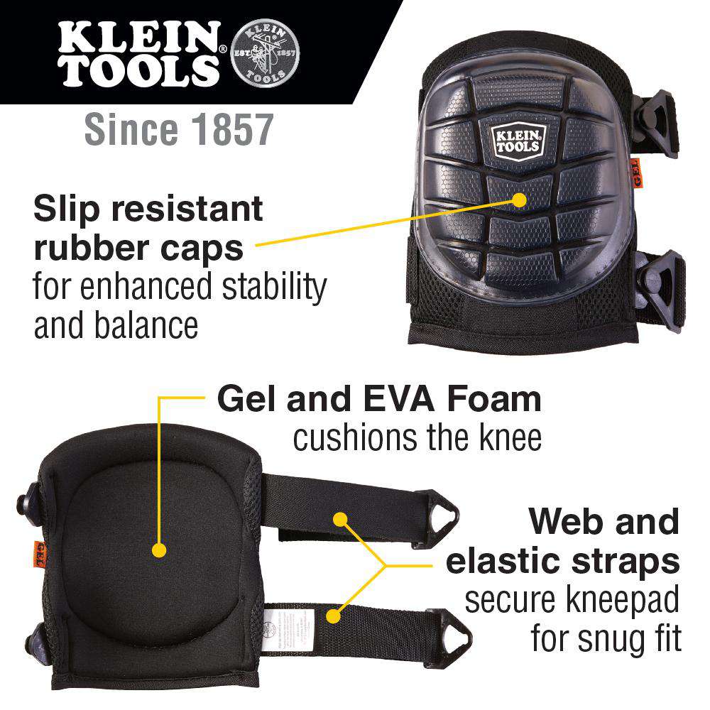 Klein Tools 60184 Lightweight Gel Knee Pads - Edmondson Supply