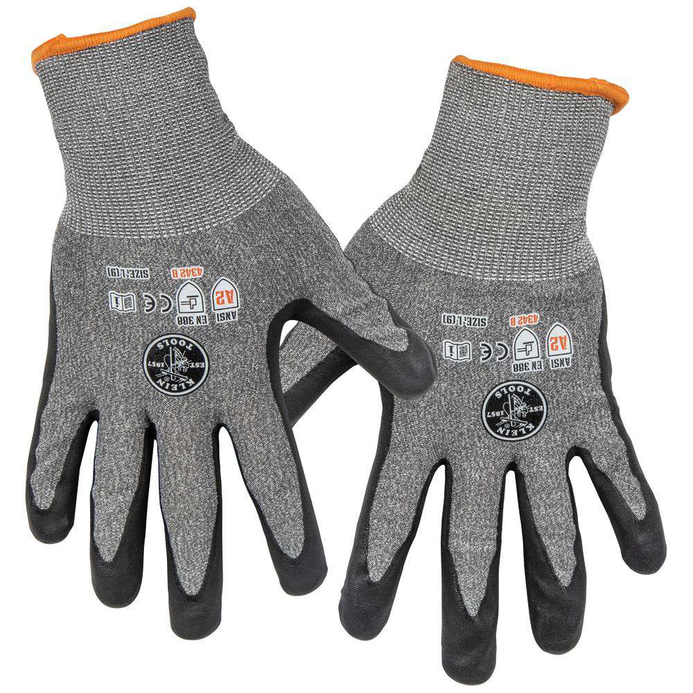 Klein Tools 60185 Work Gloves, Cut Level 2, Touchscreen, Large, 2-Pair - Edmondson Supply