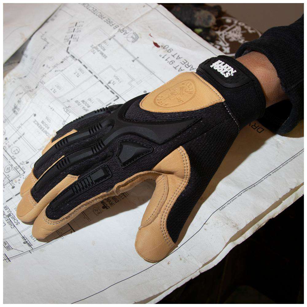 Klein Tools 60189 Leather Work Gloves, X-Large, Pair - Edmondson Supply