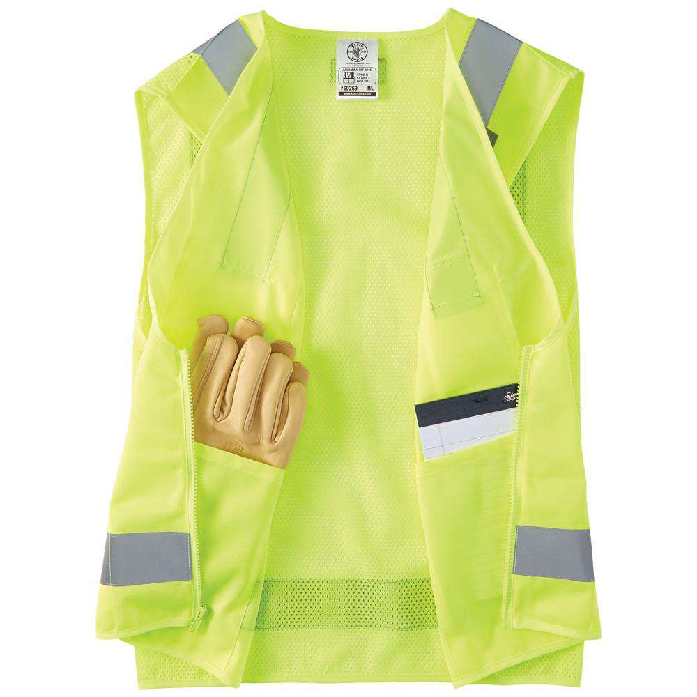 Klein Tools 60268 Safety Vest, High-Visibility Reflective Vest, XL - Edmondson Supply