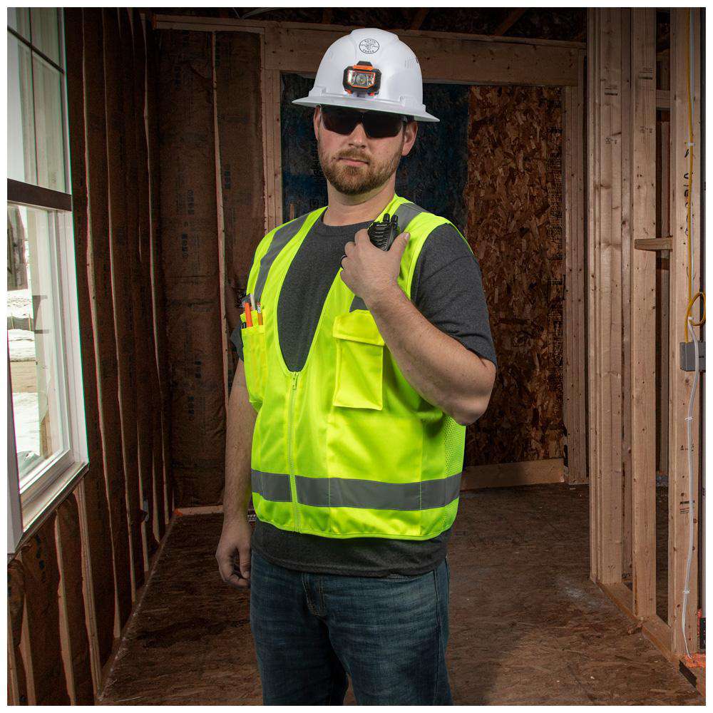 Klein Tools 60269 Safety Vest, High-Visibility Reflective Vest, M/L - Edmondson Supply