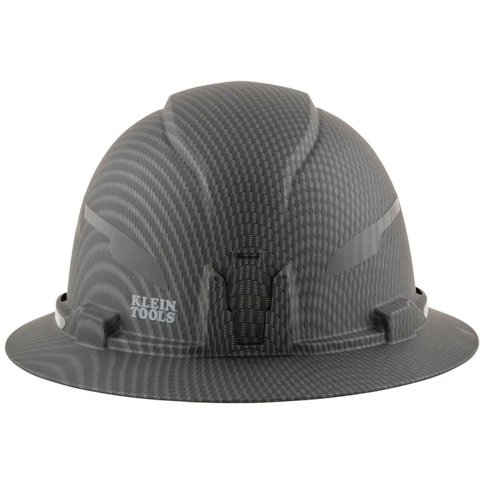 Klein Tools 60345 Hard Hat, Premium KARBN™ Pattern, Non-Vented Full Brim, Class E