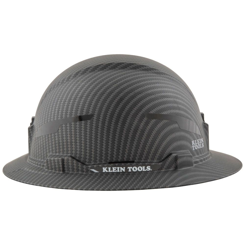 Klein Tools 60345 Hard Hat, Premium KARBN™ Pattern, Non-Vented Full Brim, Class E - Edmondson Supply