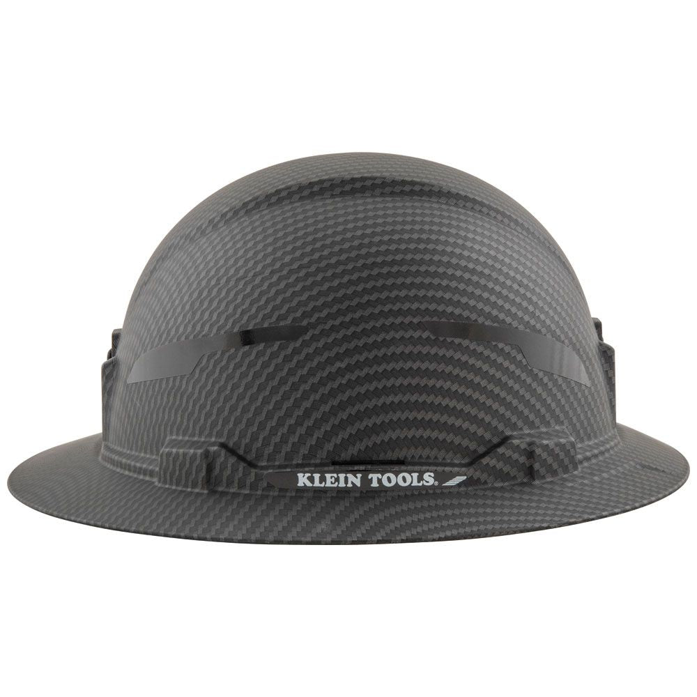 Klein Tools 60345 Hard Hat, Premium KARBN™ Pattern, Non-Vented Full Brim, Class E - Edmondson Supply