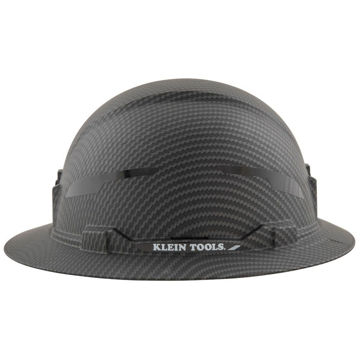 Klein Tools 60345 Hard Hat, Premium KARBN™ Pattern, Non-Vented Full Brim, Class E