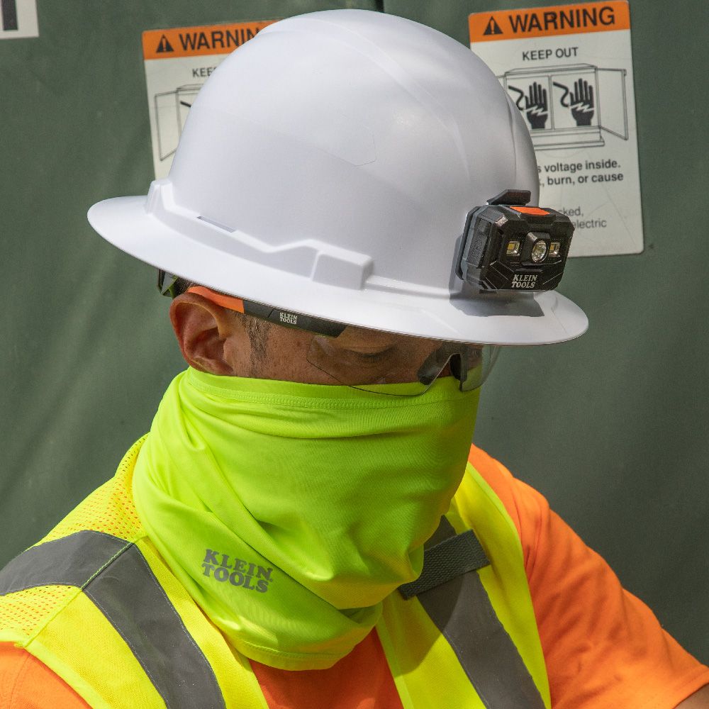 Klein Tools 60465 Neck and Face Cooling Band, High-Visibility Yellow - Edmondson Supply