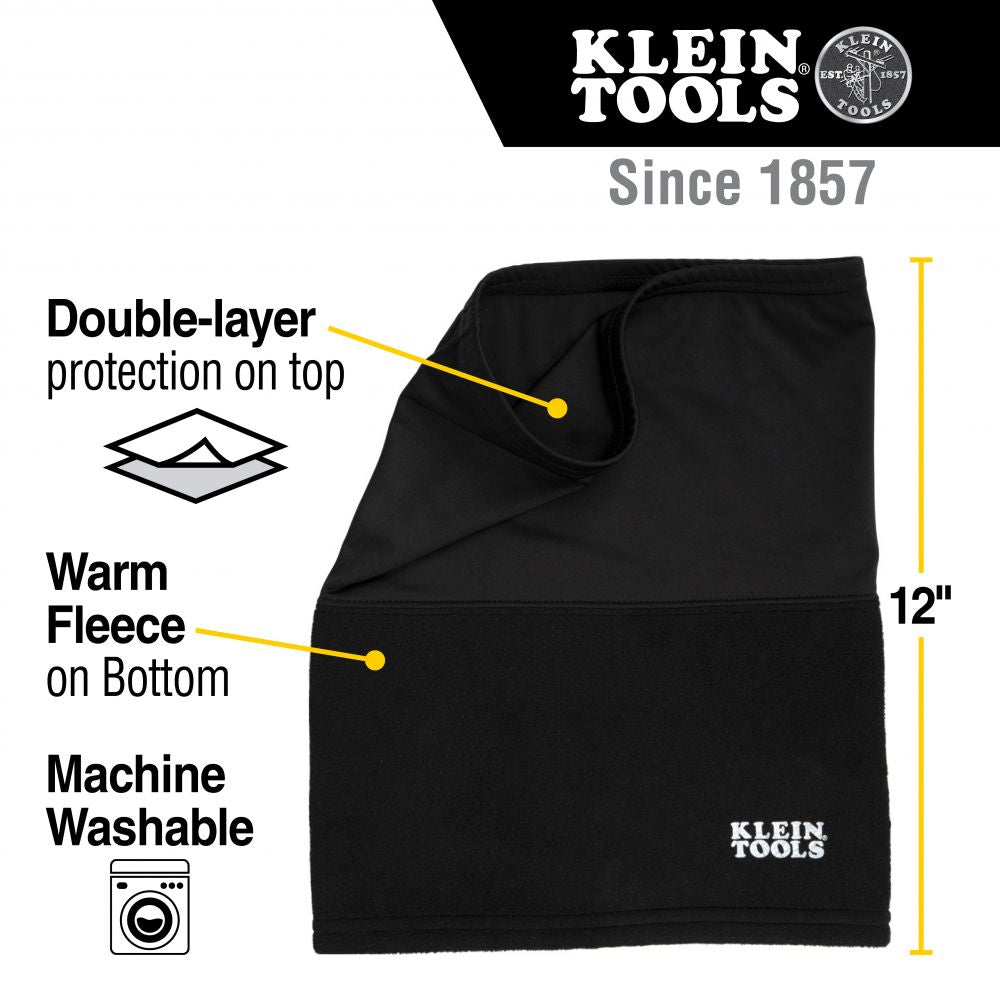 Klein Tools 60466 Neck and Face Warming Half-Band, Black - Edmondson Supply