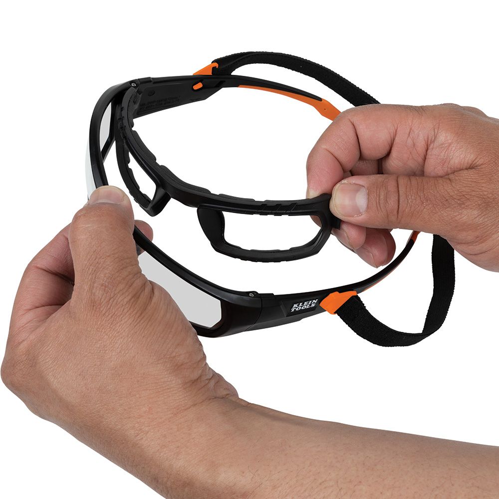 Klein Tools 60538 Professional Full-Frame Gasket Safety Glasses, Indoor/Outdoor Lens  - Edmondson Supply