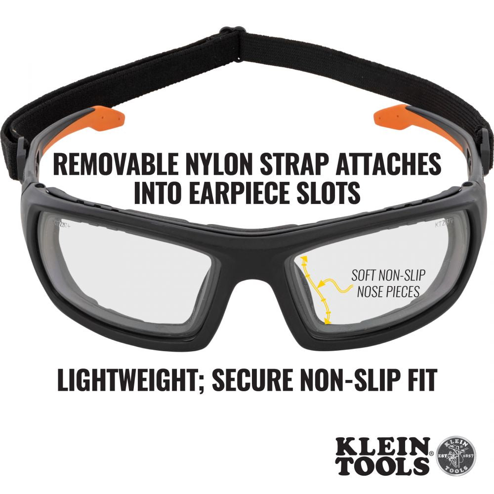Klein Tools 60470 Professional Full-Frame Gasket Safety Glasses, Clear Lens - Edmondson Supply