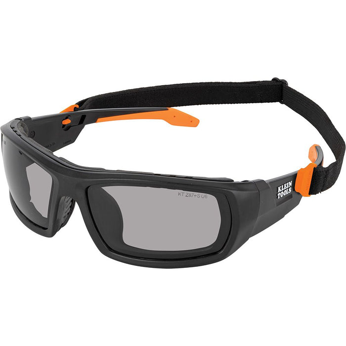 Klein Tools 60471 Professional Full-Frame Gasket Safety Glasses, Gray Lens