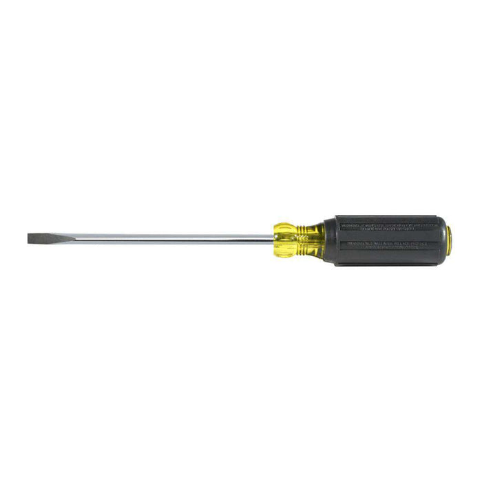 Klein Tools 605-6 1/4-Inch Cabinet Tip Screwdriver, Heavy Duty, 6-Inch - Edmondson Supply