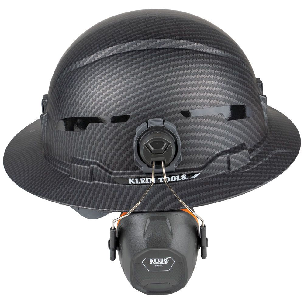 Klein Tools 60502 Hard Hat Earmuffs, Full Brim Style - Edmondson Supply