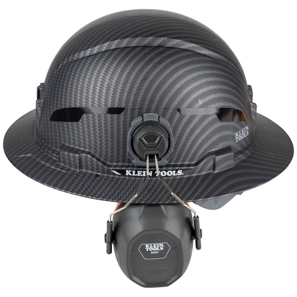 Klein Tools 60502 Hard Hat Earmuffs, Full Brim Style - Edmondson Supply