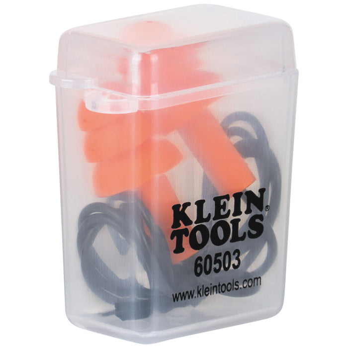 Klein Tools 605036 Corded Earplugs, 6-Pair Pack - Edmondson Supply