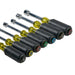 Klein Tools 631 Nut Driver Set, 3-Inch Shafts, Cushion Grip, 7-Piece - Edmondson Supply