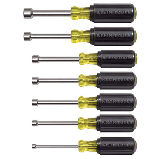 Klein Tools 631M Magnetic Nut Driver Set 3-Inch Shaft, 7 Piece - Edmondson Supply