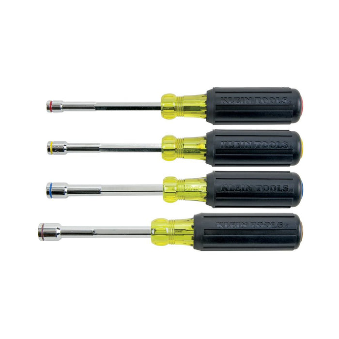 Klein Tools 635-4 Nut Driver Set, Magnetic Nut Drivers, Heavy Duty, 4-Piece