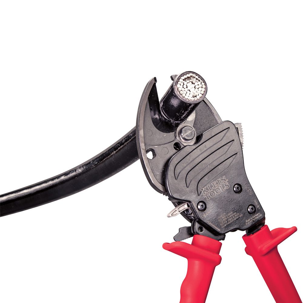 Klein Tools 63711 Open Jaw Ratcheting Cable Cutter - EDMONDSON SUPPLY