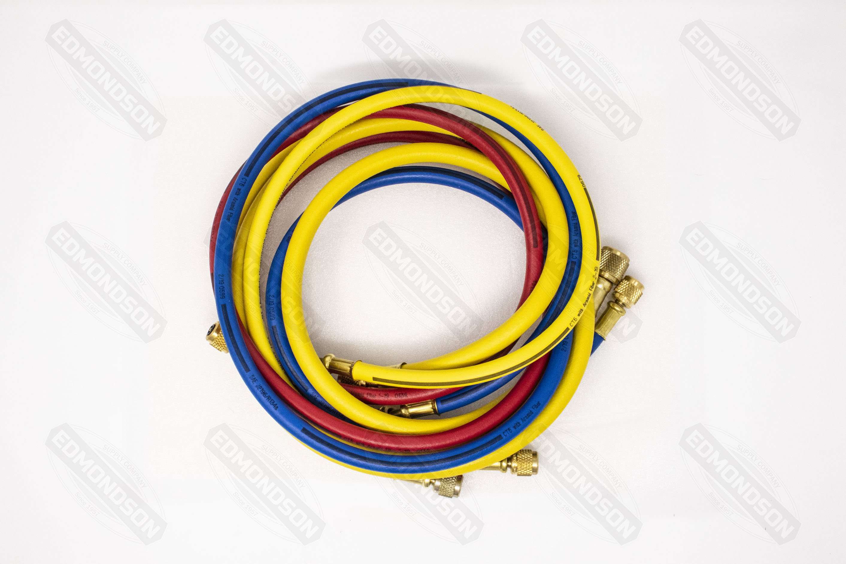 Imperial 644-C 600 Series 4-Valve Manifold w/4-60" Hoses R-410A, R-22, R-404A - Edmondson Supply