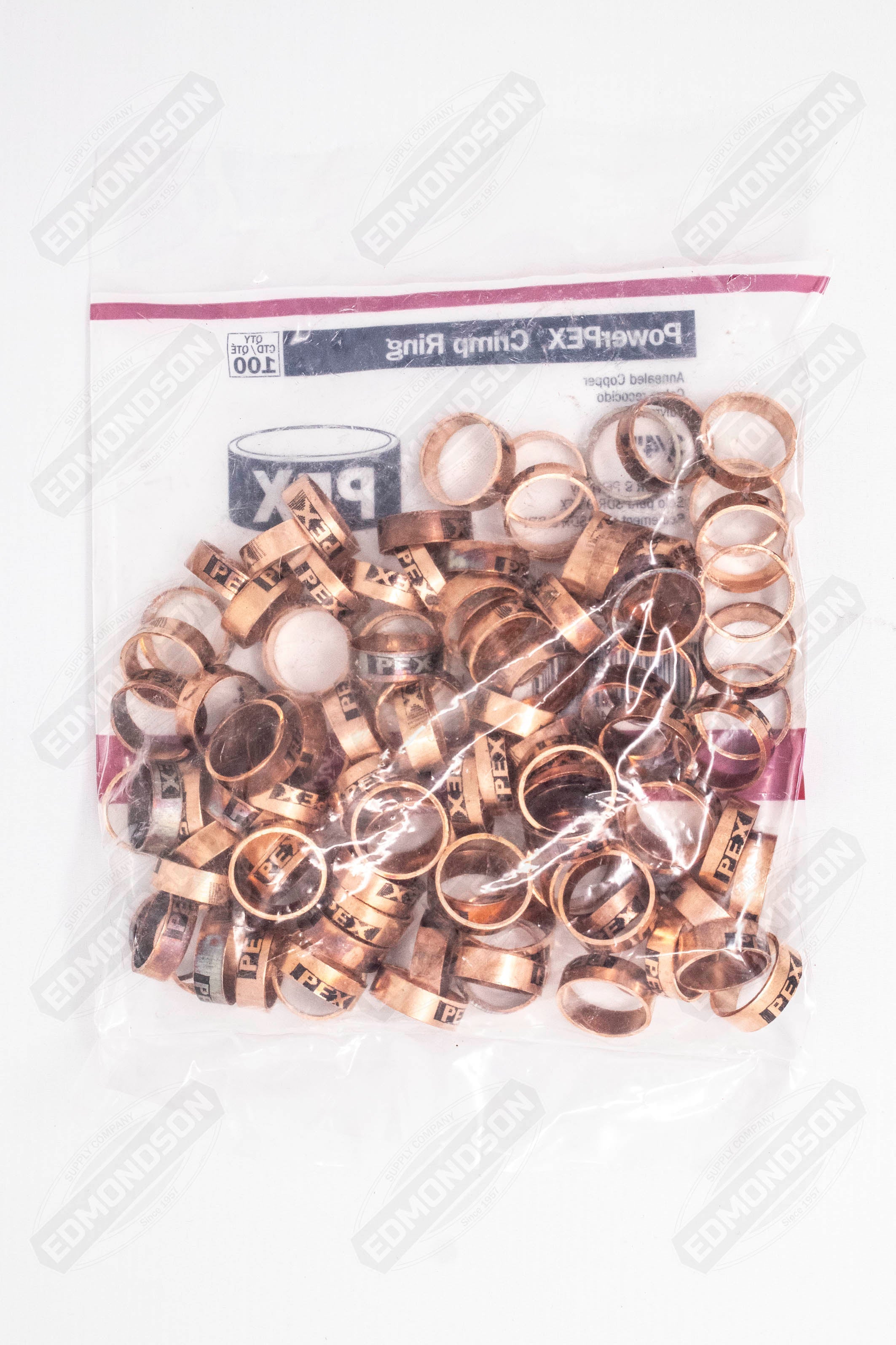 Sioux Chief 649X3 PowerPEX® 3/4" PEX Copper Crimp Ring (Bag of 100) - Edmondson Supply