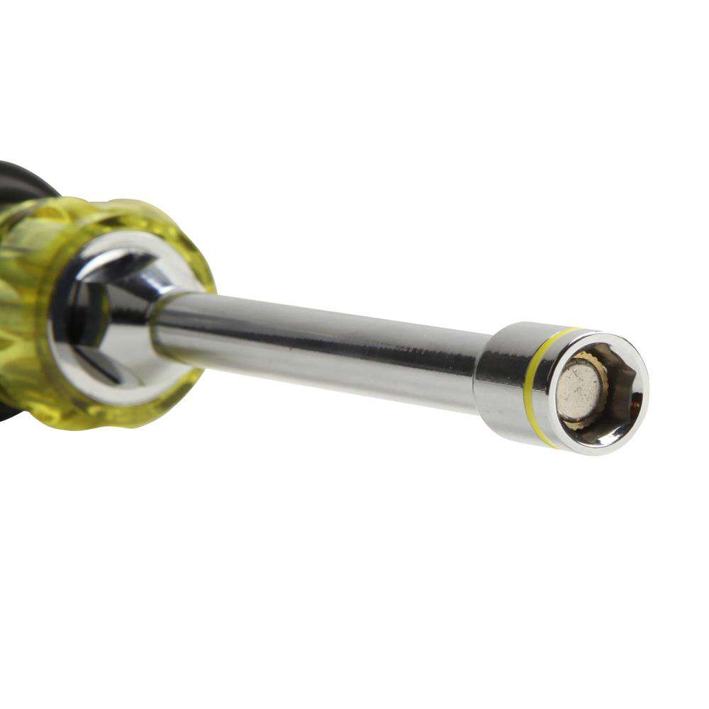 Klein Tools 65064 2-in-1 Nut Driver, Hex Head, 1/4-Inch and 5/16-Inch - Edmondson Supply