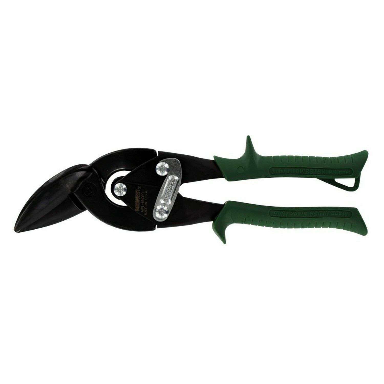 Midwest MWT-6510RO Right-Cutting Offset Aviation Snip - Blackout Series - Edmondson Supply
