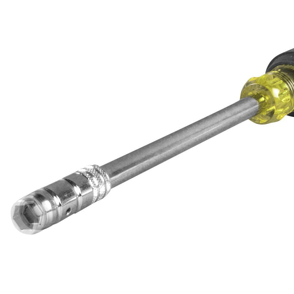 Klein Tools 65129 2-in-1 Nut Driver, Hex Head Slide Drive™, 6-Inch - Edmondson Supply