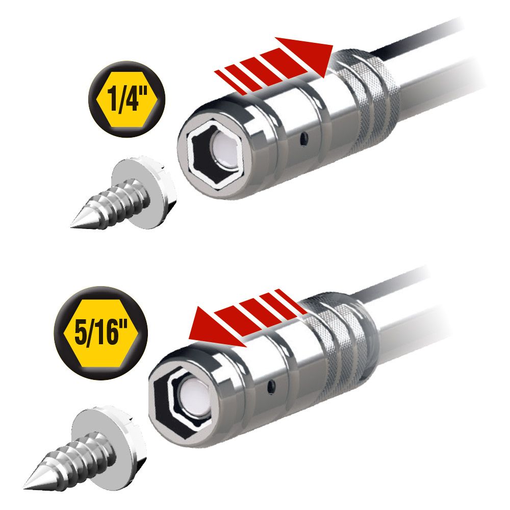 Klein Tools 65131 2-in-1 Nut Driver, Hex Head Slide Drive™, 1-1/2-Inch - Edmondson Supply