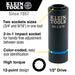 Klein Tools 66001 2-in-1 Impact Socket, 12-Point, 3/4 and 9/16-Inch - Edmondson Supply