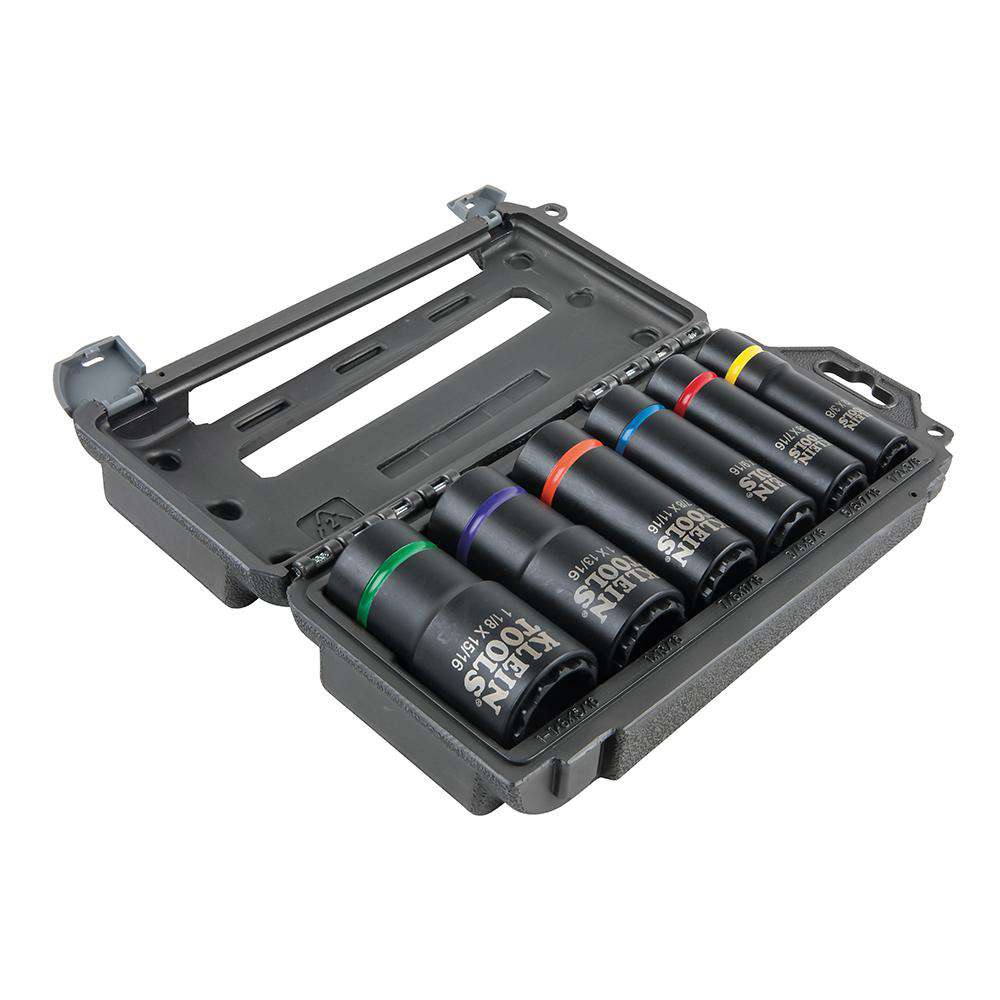 Klein Tools 66010 2-In-1 Impact Socket Set, 6-Piece - Edmondson Supply