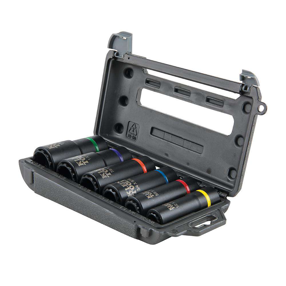 Klein Tools 66010 2-In-1 Impact Socket Set, 6-Piece - Edmondson Supply