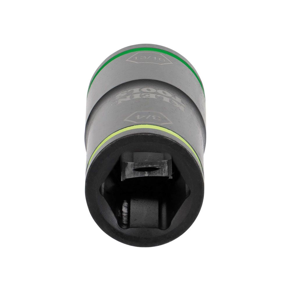 Klein Tools 66074 Flip Impact Socket, 3/4 and 13/16-Inch - Edmondson Supply
