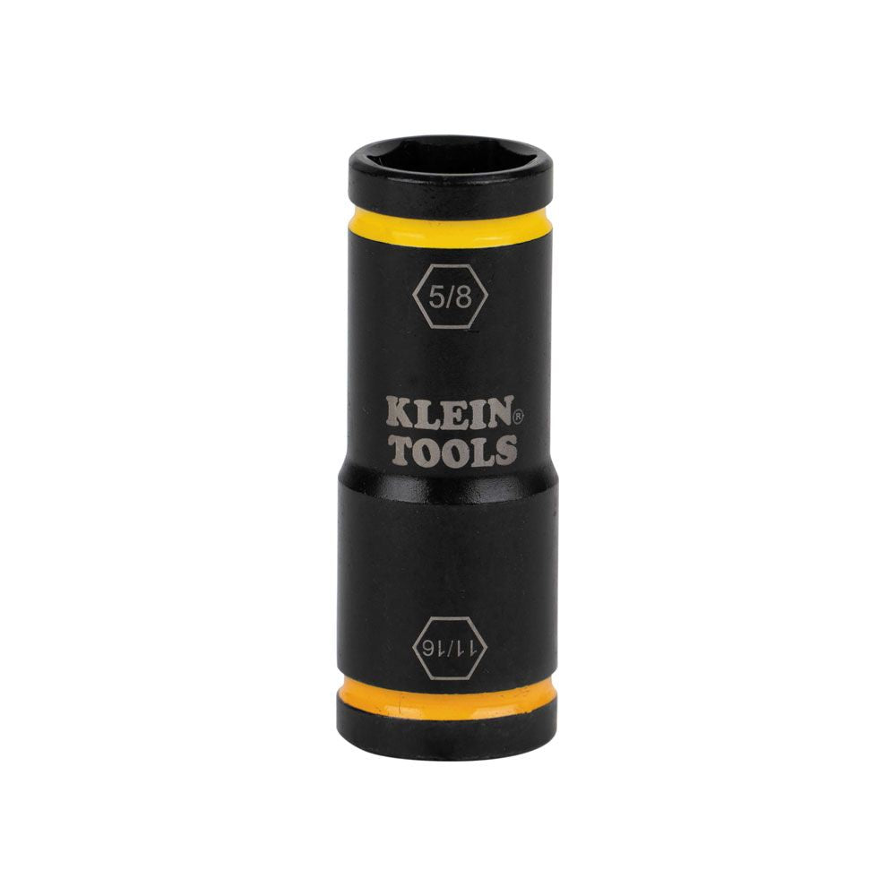 Klein Tools 66075 Flip Impact Socket, 11/16 and 5/8-Inch - Edmondson Supply