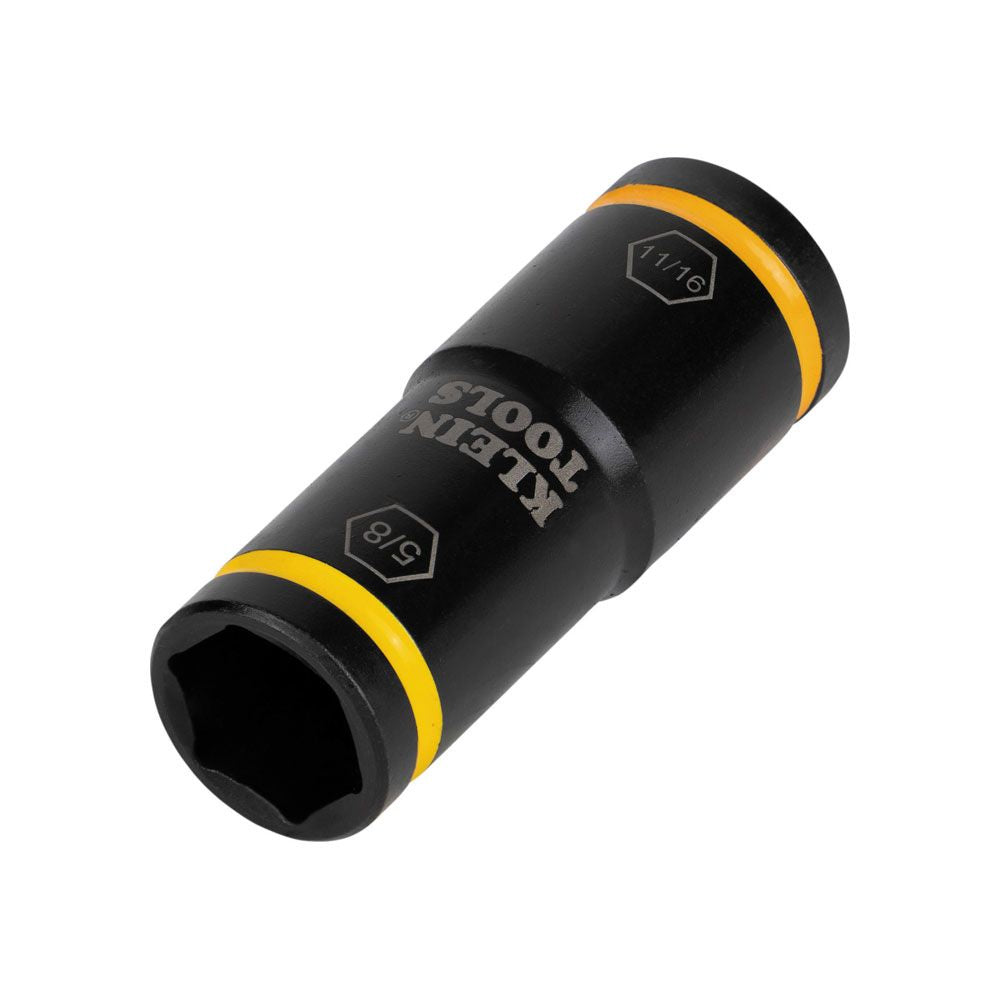 Klein Tools 66075 Flip Impact Socket, 11/16 and 5/8-Inch - Edmondson Supply
