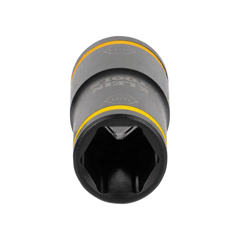 Klein Tools 66075 Flip Impact Socket, 11/16 and 5/8-Inch - Edmondson Supply