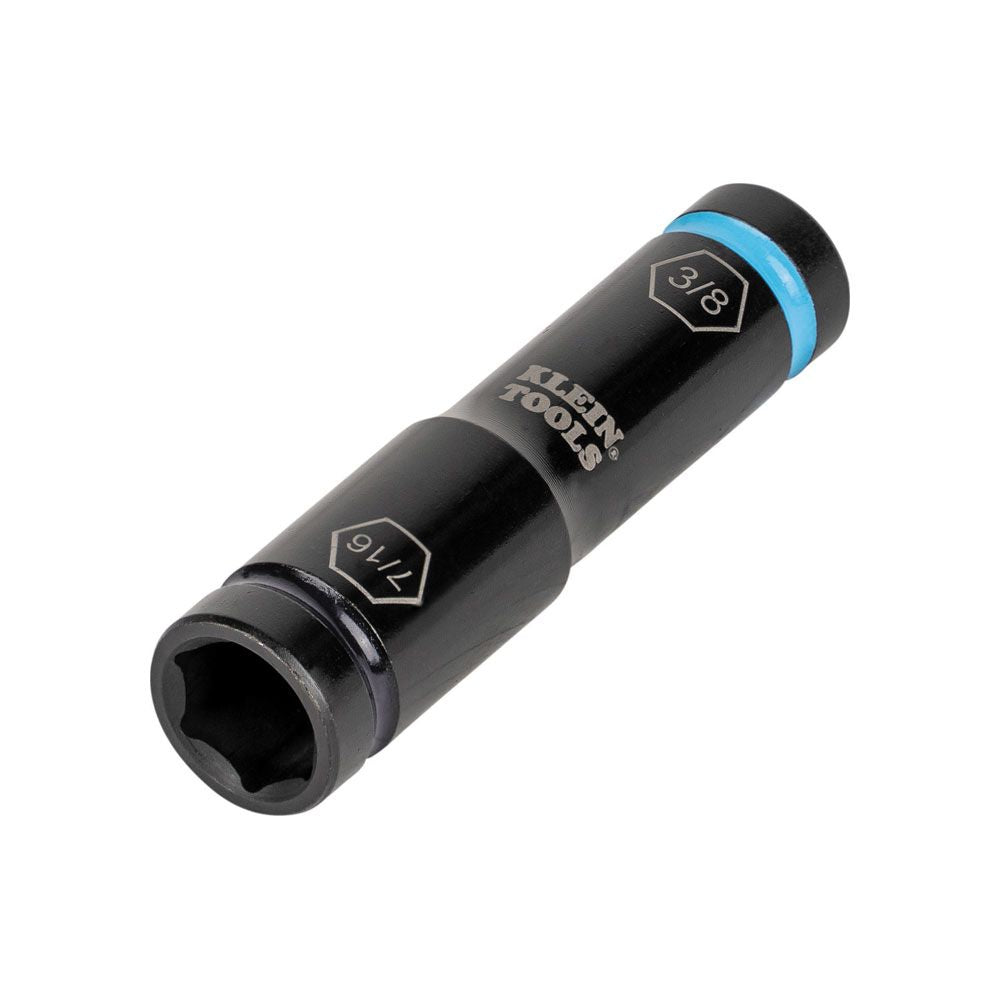 Klein Tools 66077 Flip Impact Socket, 7/16 and 3/8-Inch - Edmondson Supply