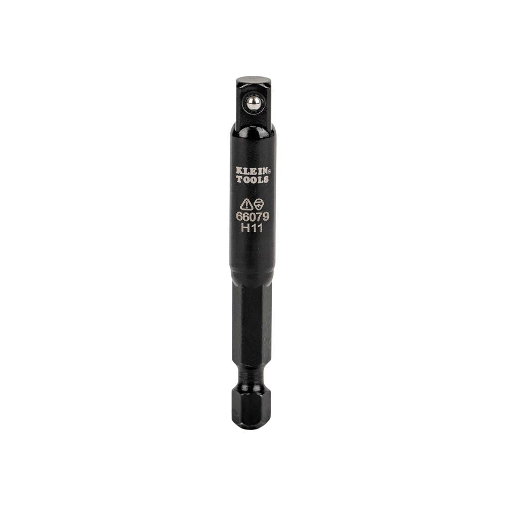 Klein Tools 66079 Flip Impact Socket Adapter, Small, 1/4 to 1/4-Inch - Edmondson Supply