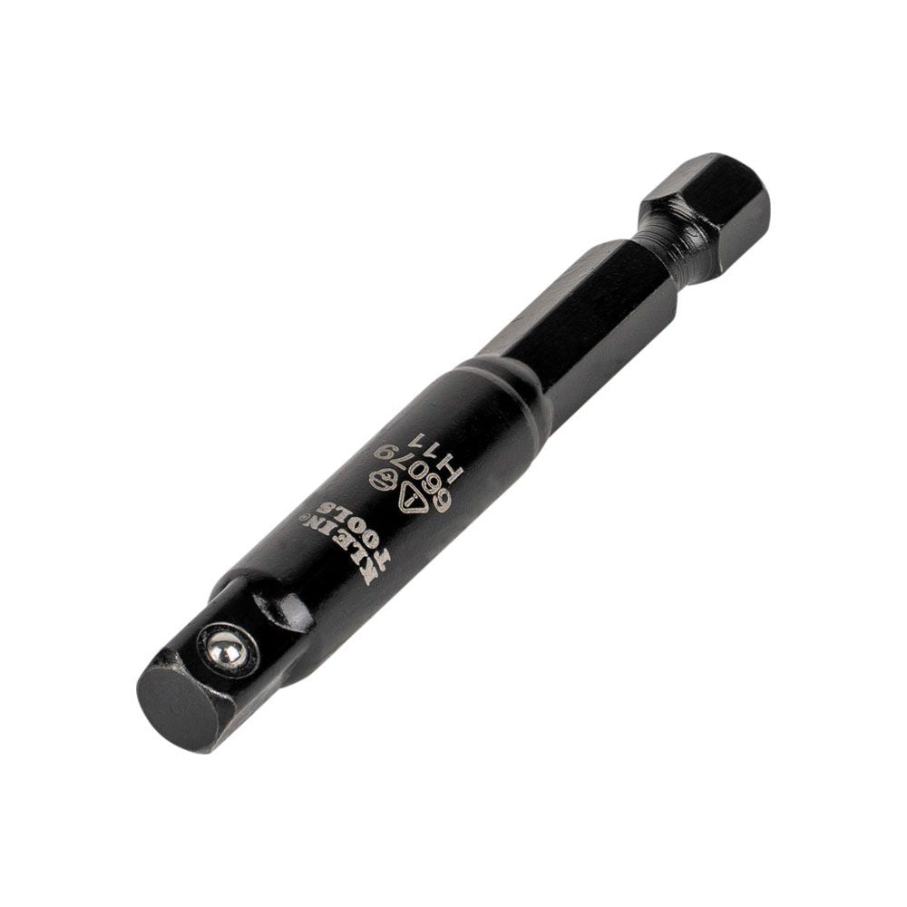 Klein Tools 66079 Flip Impact Socket Adapter, Small, 1/4 to 1/4-Inch - Edmondson Supply