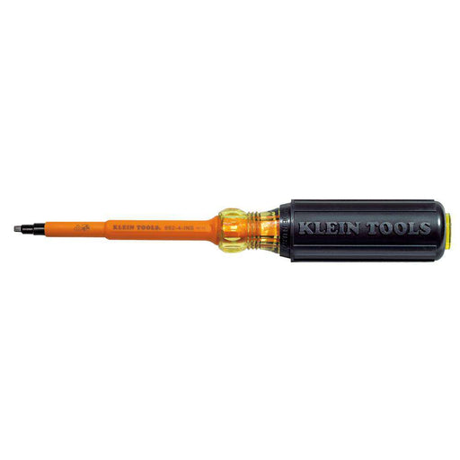 Klein Tools 662-4-INS Insulated Screwdriver, #2 Square, 4'' Shank - Edmondson Supply