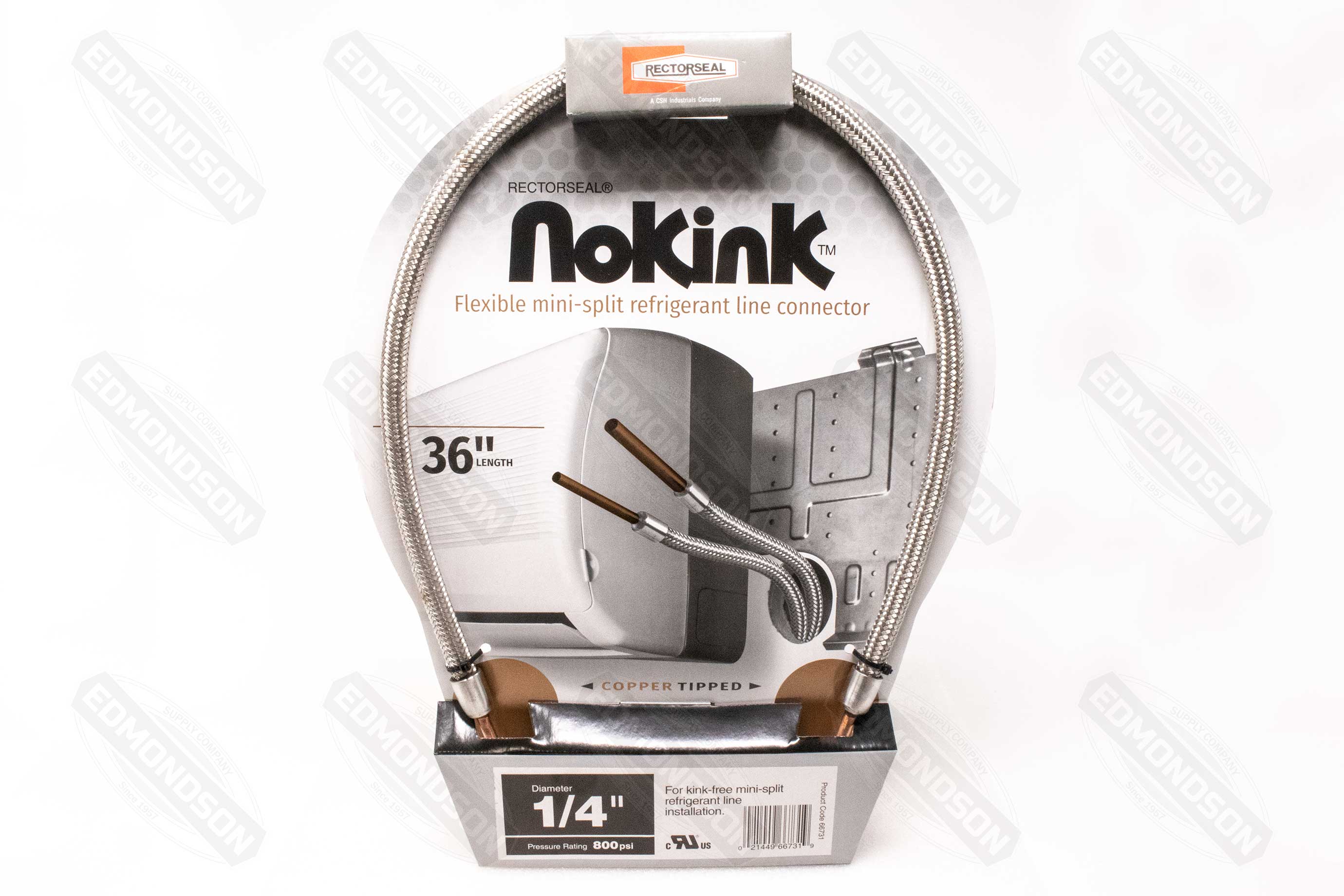 RectorSeal 66731 NoKink 1/4" x 3' Flexible Refrigerant Line Connector - Edmondson Supply