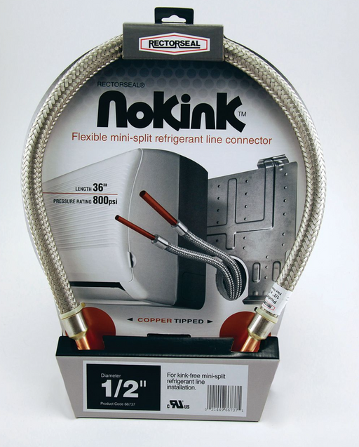 RectorSeal 66737 NoKink 1/2" x 3' Flexible Refrigerant Line Connector - Edmondson Supply