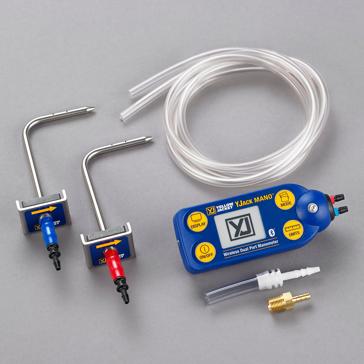 Yellow Jacket 67068 YJACK MANO™ Wireless Dual Port Manometer - Edmondson Supply