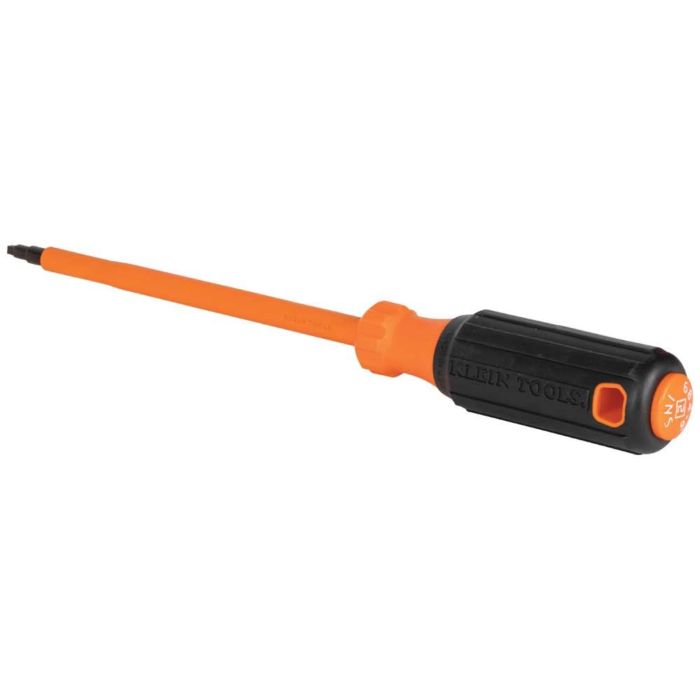Klein Tools 6846INS Insulated Screwdriver, #2 Square, 6-Inch Round Shank - Edmondson Supply