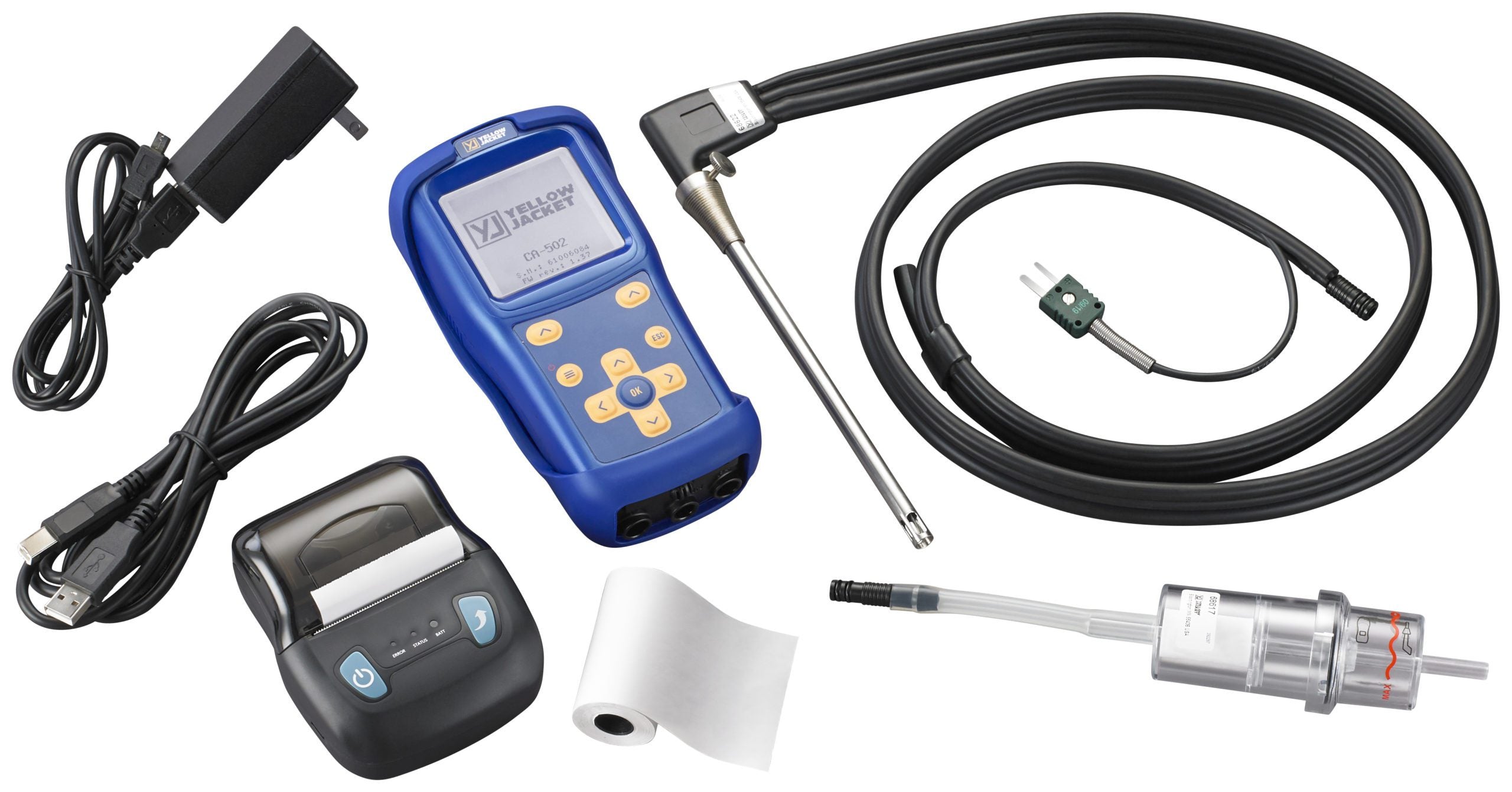 Yellow Jacket 68602 Combustion Analyzer with Printer (CA502P) - Edmondson Supply