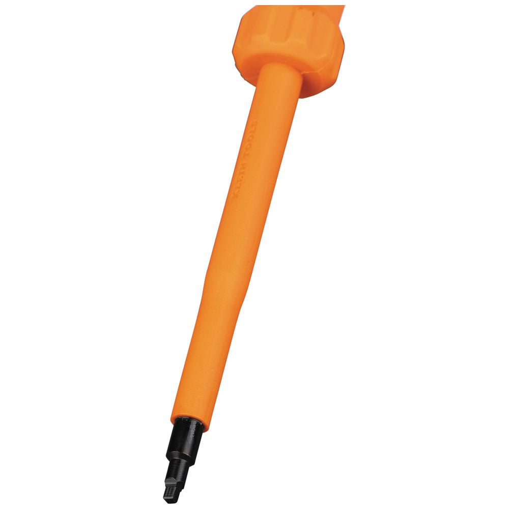 Klein Tools 6884INS Insulated Screwdriver, #1 Square Tip, 4-Inch Shank - Edmondson Supply