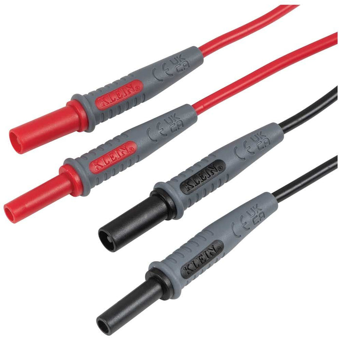 Klein Tools 69359 Lead Adapters, Red and Black, 3-Foot - Edmondson Supply